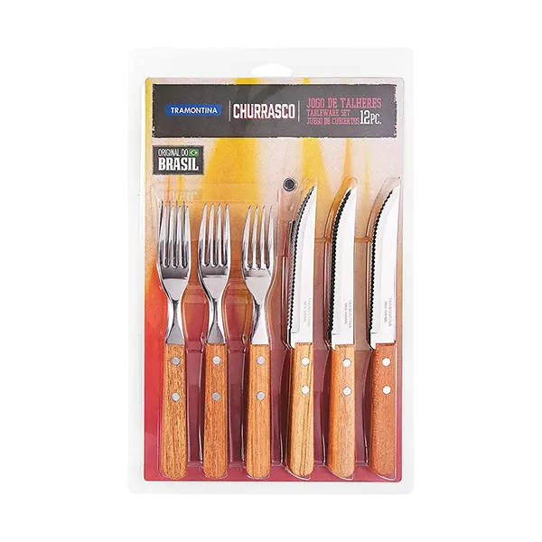 JUEGO DE CUBIERTOS ASADO X 12 PZAS DYNAMIC BLISTER