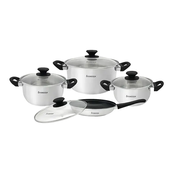 SET DE OLLAS EN ACERO X 8 PIEZAS LORENZA